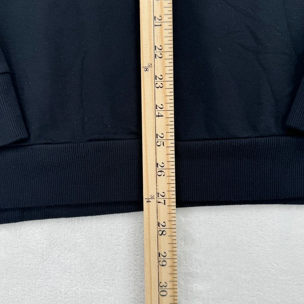 TravisMathew Quarter Zip Pullover Mens Size M Black Excellent Geometric Golf